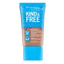 Rimmel London Kind & Free Moisturising Skin Tint Foundation 400 Flüssiges Make Up für eine einheitliche und aufgehellte Gesichtshaut 30 ml