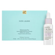 Estee Lauder Perfectionist Pro Intense Brightening Essence Ampoule bőrélénkítő szérum C-vitaminnal az arcbőr megújulásához 4 x 10 ml