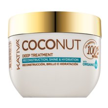 Kativa Coconut Organic Deep Treatment vyživujúca maska pre suché a poškodené vlasy 250 ml
