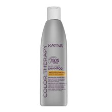 Kativa Color Therapy Blue Violet Shampoo szulfátmentes sampon a nem kívánt árnyalatok semlegesítésére 250 ml