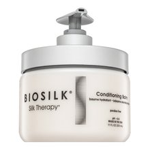 BioSilk Silk Therapy Conditioning Balm Заглаждаща маска за гладкост и блясък на косата 325 ml