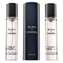 Chanel Bleu de Chanel Parfum - Twist and Spray puur parfum voor mannen 3 x 20 ml