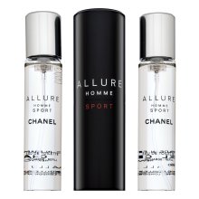 Chanel Allure Homme Sport - Refillable Eau de Toilette para hombre 3 x 20 ml