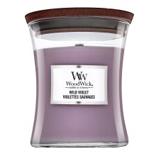 Woodwick Wild Violet geurkaars 275 g