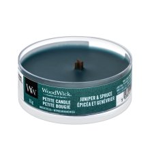 Woodwick Juniper & Spruce ароматна свещ 31 g