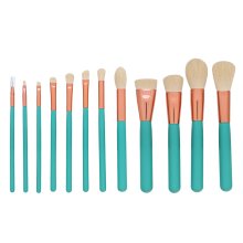 MIMO Makeup Brush Set Turquoise 12 Pcs sada štětců