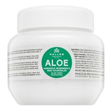 Kallos Aloe Moisture Repair Shine Hair Mask maschera nutriente per morbidezza e lucentezza dei capelli 275 ml