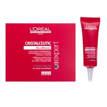 L´Oréal Professionnel Série Expert Cristalceutic Radiance-Protecting Treatment vlasová kúra pro barvené vlasy 6 x 12 ml