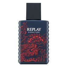 Replay Signature Red Dragon Eau de Toilette voor mannen Extra Offer 30 ml