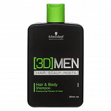 Schwarzkopf Professional 3DMEN Hair & Body Shampoo shampoo e gel doccia 2in1 per uomini 250 ml
