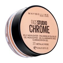 Maybelline Face Studio Chrome Highlighter rozjasňovač 20 Metallic Rose