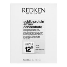 Redken Acidic Protein Amino Concentrate îngrijire regenerantă - concentrat pentru păr foarte uscat si deteriorat 10 x 10 ml