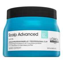 L´Oréal Professionnel Scalp Advanced Anti-Oiliness Professional Clay 2-in-1 Shampoo & Mask Deep Purifier szampon + maska do włosów przetłuszczających się 500 ml