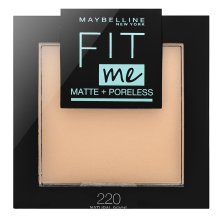 Maybelline Fit Me! Matte + Poreless 220 Natural Beige pudr s matujícím účinkem 9 g