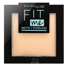 Maybelline Fit Me! Powder Matte + Poreless 104 Soft Ivory cipria con un effetto opaco 8,2 g
