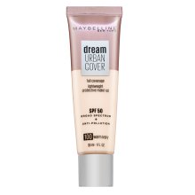 Maybelline Dream Urban Cover Full Coverage Lightweight Protective Make-up SPF50 tekući make-up 100 Warm Ivory 30 ml