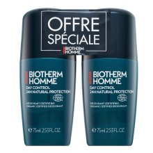 Biotherm Homme Day Control dezodorans Natural Protect Deo Roll-on 2 x 75 ml