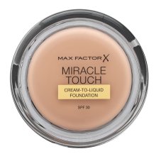 Max Factor Miracle Touch Foundation - 35 Pearl Beige течен фон дьо тен за уеднаквена и изсветлена кожа 11,5 g