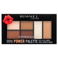 Rimmel London Mini Power Palette paletka očných tieňov 002 Sassy 6,8 g