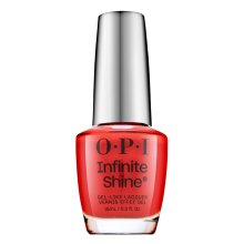 OPI Infinite Shine Gel-Like Lacquer Nagellack mit Geleffekt Knock 'Em Red 15 ml