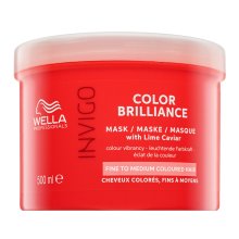 Wella Professionals Invigo Color Brilliance Mask with Lime Caviar Fine to Medium Colored Hair mască protectoare pentru păr fin si colorat 500 ml