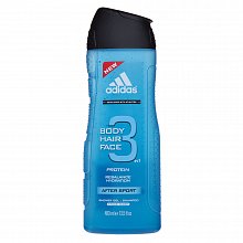 Adidas 3 After Sport żel pod prysznic dla mężczyzn 400 ml