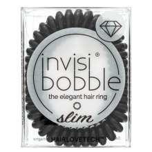 InvisiBobble Slim True Black 3 pcs inel de păr