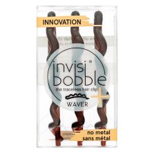 InvisiBobble Waver Plus Pretty Dark Hair Clip 3pcs Haarspangen