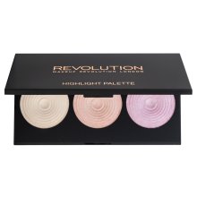 Makeup Revolution Highlighter Palette Lidschatten & Kontourpalette für eine einheitliche und aufgehellte Gesichtshaut 15 g