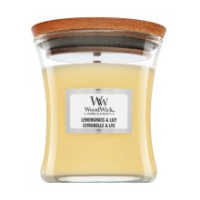 Woodwick Lemongrass & Lily candela profumata 85 g