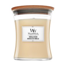 Woodwick Vanilla Bean vela perfumada 275 g