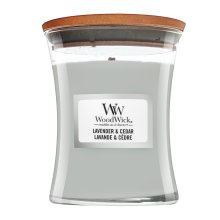 Woodwick Lavender & Cedar lumânare parfumată 275 g