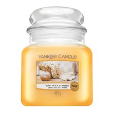 Yankee Candle Soft Wool & Amber vonná sviečka 411 g
