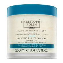 Christophe Robin Cleansing Purifying Scrub With Sea Salt shampoo peeling per tutti i tipi di capelli 250 ml