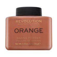 Makeup Revolution Baking Powder Orange púder pre zjednotenú a rozjasnenú pleť 32 g