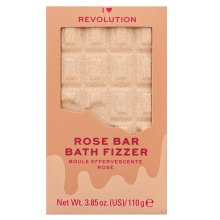 Makeup Revolution Bath Fizzer бомбичка за вана Rose Bar 110 g