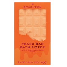 Makeup Revolution Bath Fizzer бомбичка за вана Peach Bar 110 g