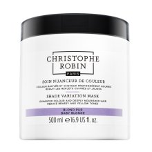 Christophe Robin Shade Variation Mask odżywcza maska koloryzująca do włosów blond Baby Blonde 500 ml