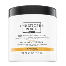 Christophe Robin Shade Variation Mask odżywcza maska koloryzująca dla ożywienia koloru ciepłych odcieni blondu Golden Blonde 500 ml