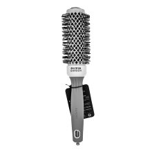 Olivia Garden Expert Blowout Shine Round Brush White & Grey 35 mm spazzola per capelli