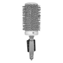 Olivia Garden Expert Blowout Speed Round Brush Wavy Bristles White & Grey 65 mm krtača za lase