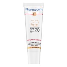 Pharmaceris F Capilar-Correction Fluid SPF20 Nude verschönerndes Fluid für eine einheitliche und aufgehellte Gesichtshaut 30 ml