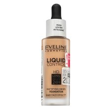 Eveline Liquid Control HD Mattifying Drops Foundation maquillaje 040 Warm Beige 32 ml