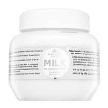 Kallos Milk Hair Mask Máscara de fortalecimiento con efecto hidratante 275 ml