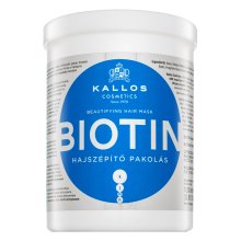 Kallos Biotin Beautifying Hair Mask maska wzmacniająca do włosów osłabionych 1000 ml