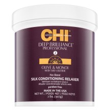 CHI Deep Brilliance Olive & Monoi Silk Conditioning Relaxer Крем за изправяне на косата 908 ml