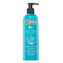 CHI Aloe Vera Curls Defined Curl Enhancing Shampoo tápláló sampon göndör hajra 340 ml