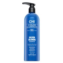 CHI Color Illuminate Silver Blonde Blue Shampoo tonizirajoči šampon za platinasto blond in sive lase 739 ml