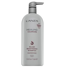 L’ANZA Healing ColorCare Silver Brightening Shampoo védő sampon platinaszőke és ősz hajra 1000 ml