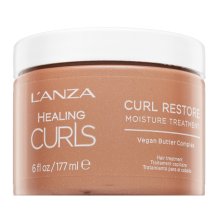 L’ANZA Healing Curls Curl Restore Moisture Treatment Укрепваща маска За къдрава и чуплива коса 177 ml